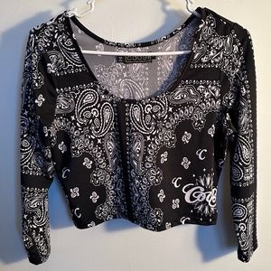 Paisley crop top